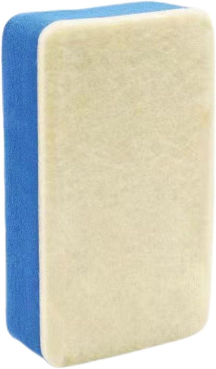Oliefilmborstel - Ruitenreiniger - Autoruiten Reinigen - Krasvrije Verzorging - 5 x 4 x 22 cm - Blauw