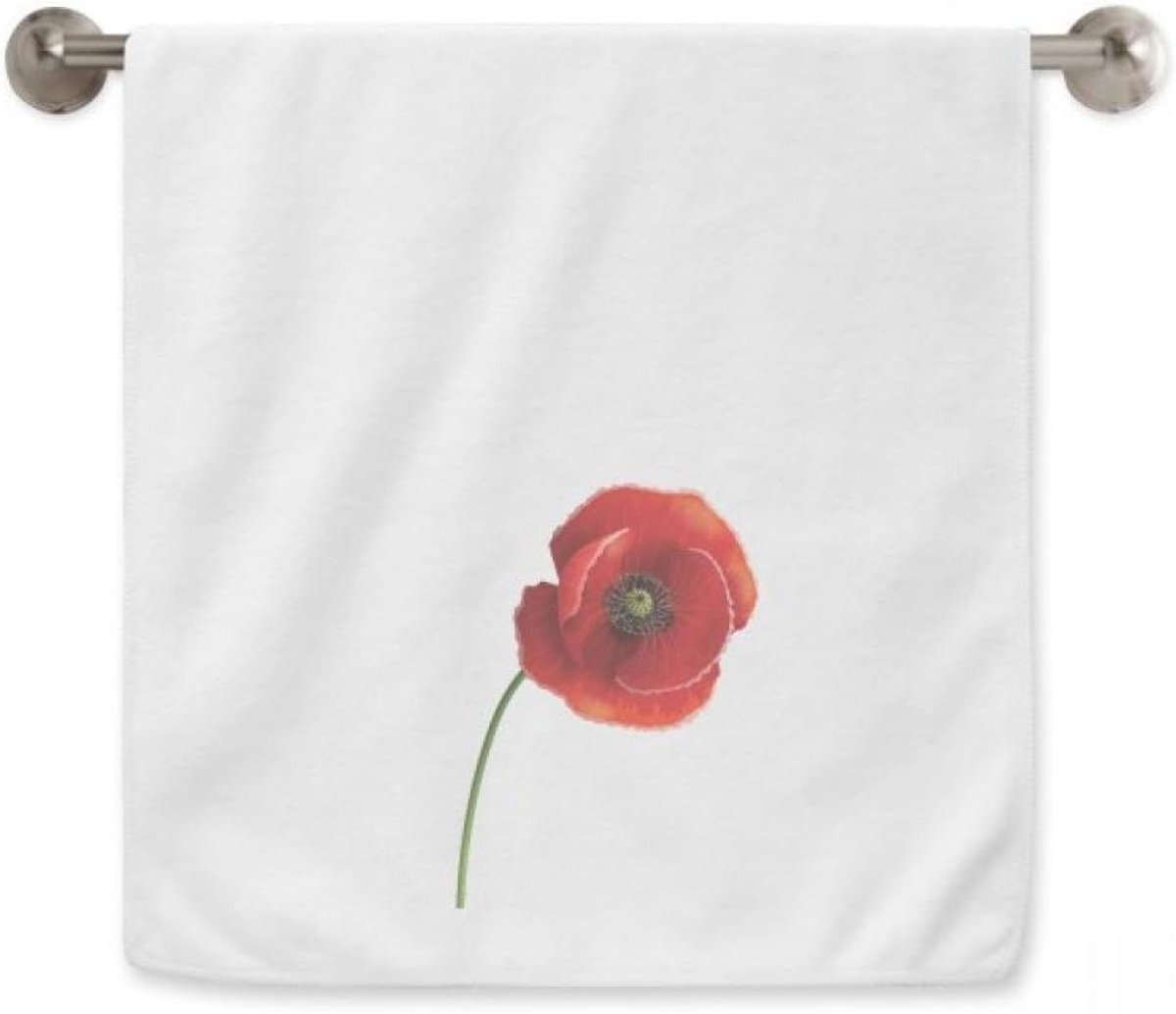 Badkamer Handdoek - Zachte Wasdoek - Snel Drogen - Full Color Print - 13x29 Inch - Wit