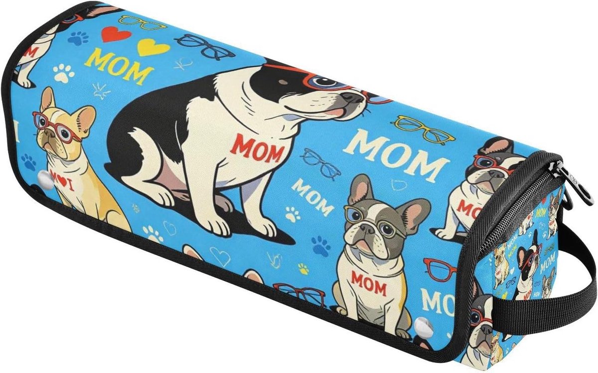 Krultang Reistas - Hittebestendige Mat - Haarstyling Organiseren - 2-in-1 Ontwerp - 37 cm Lengte - Cartoon Hond