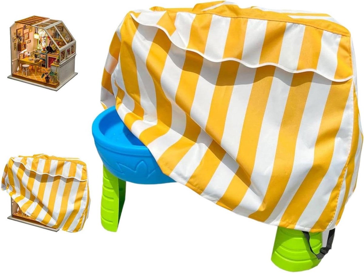 Speltafelhoes - Waterdichte hoes - Buiten spelen - Verstelbare riemen - 94x56x65cm - Geel