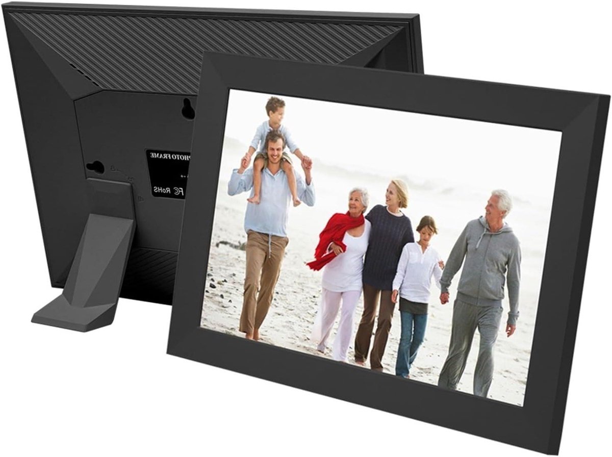 Digitale Fotolijst - Smart WiFi Frame - Foto's Delen - IPS HD Touchscreen - 10.1 Inch - Zwart
