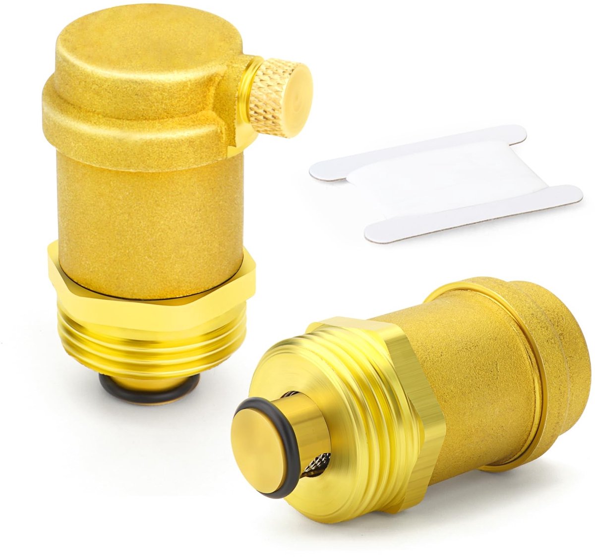 Dailygoods- Ontluchtingsklep 2 Stuks - Messing - Automatische - Corrosiebestendig - 3/4" BSP - Voor Verwarmingssystemen - Ventiel