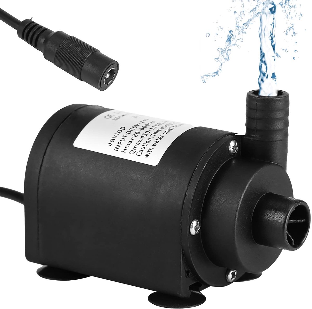 Dailygoods- Aquariumwaterpomp 1000L/H - DC 24V - Borstelloze Pomp - Waterdicht IP68 - Laag Geluidsniveau - Lange Levensduur - Waterpomp