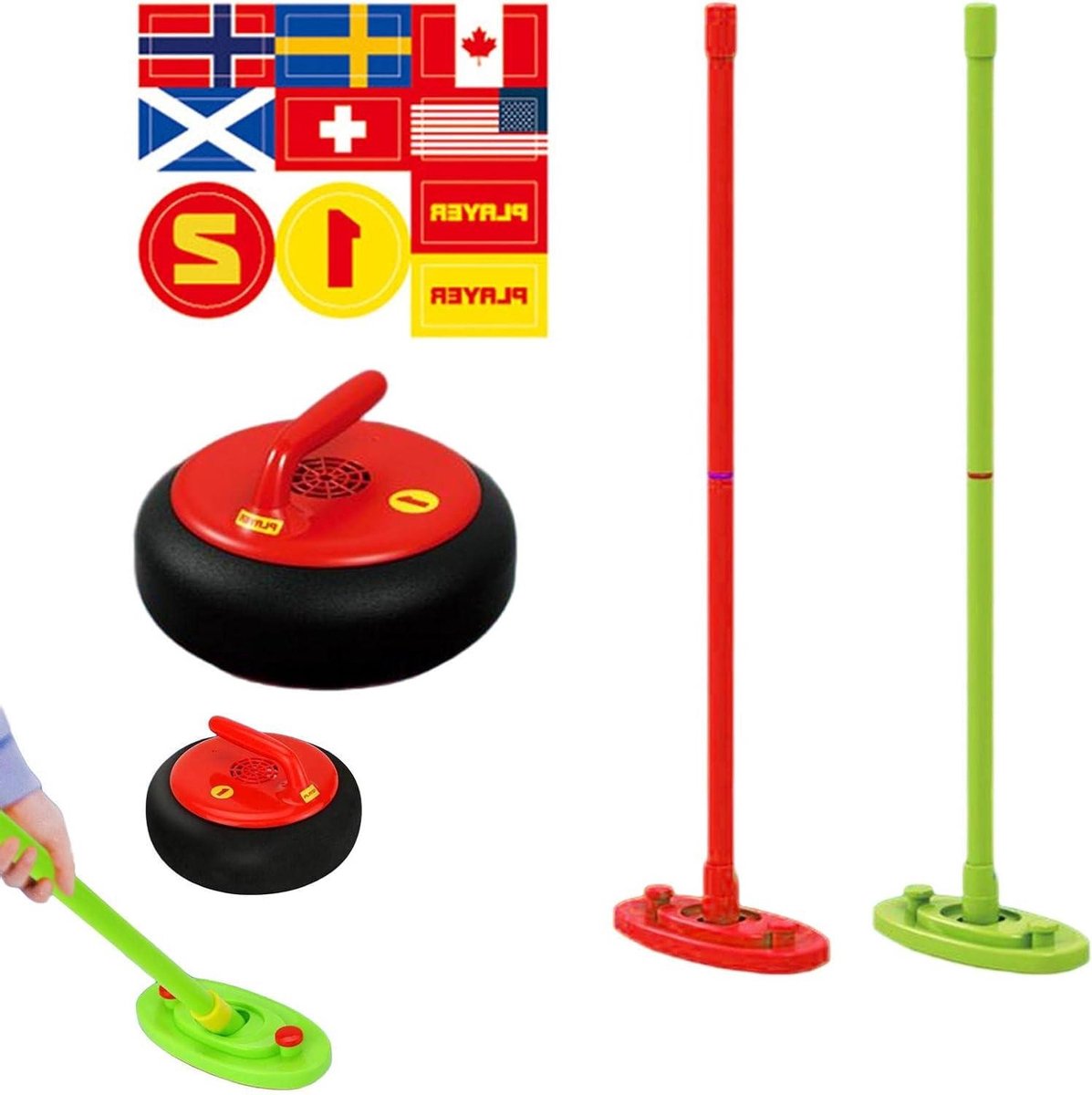 Curling Tafel - Indoor Sport - Kinderen Spelen - Elektrisch Licht - Niet gespecificeerd - Niet gespecificeerd