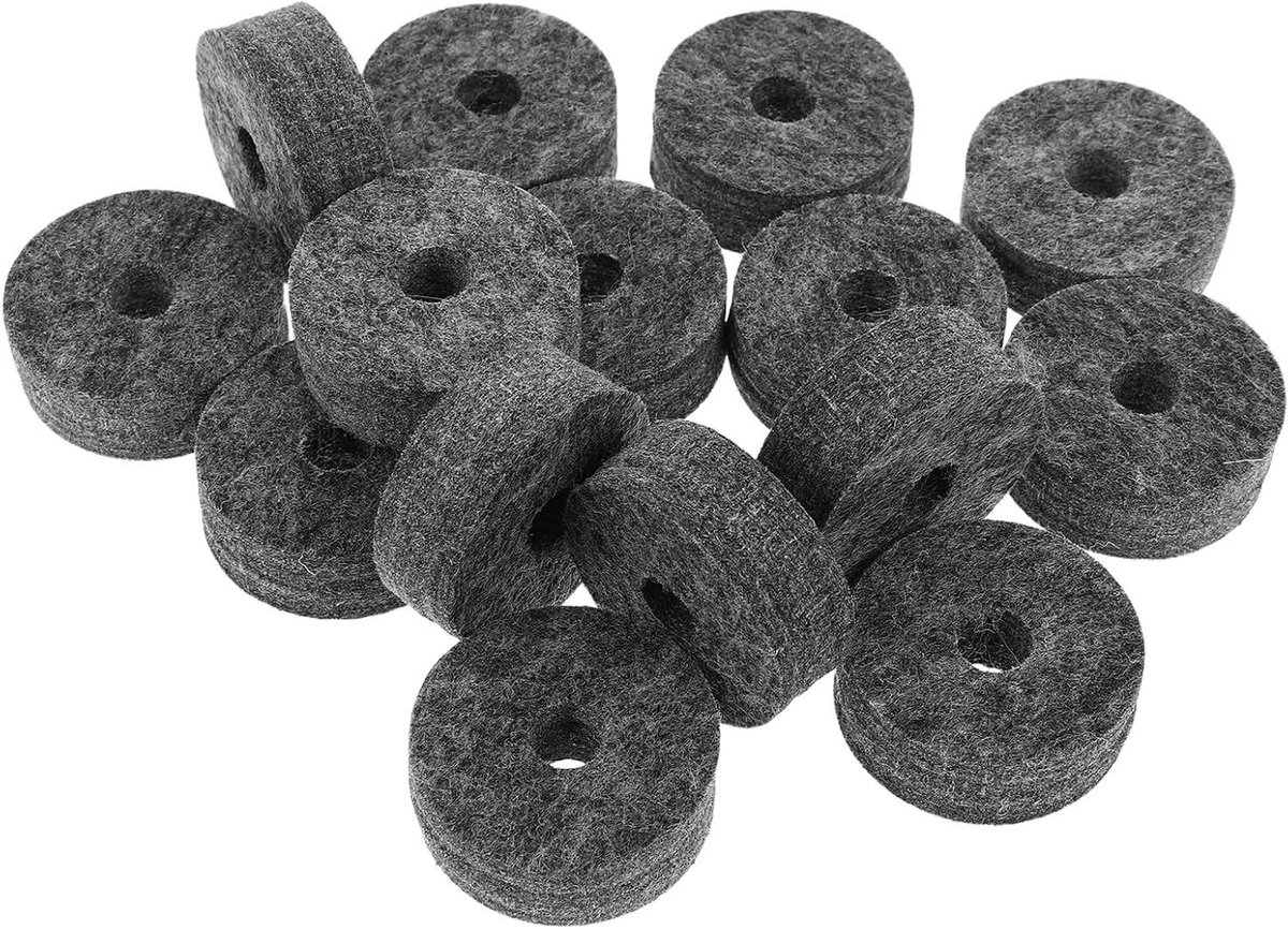 Cymbal Felts Set - Cymbal Pads - Drum Geluidsdemping - Bescherming Tegen Slijtage - 40 x 40 x 15 mm