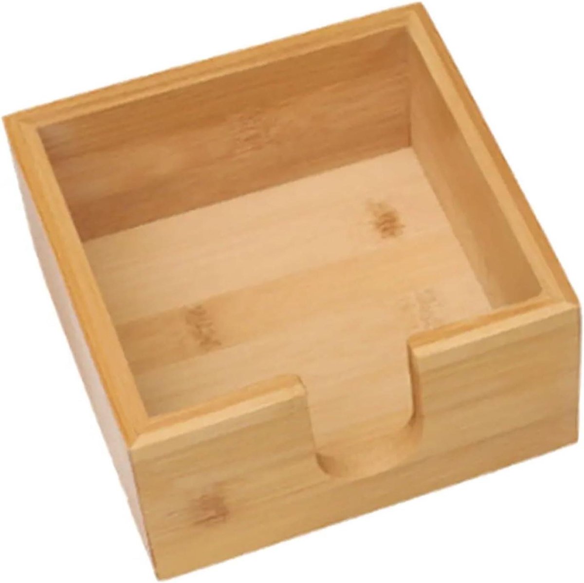 Servethouder Houten - Papier Houder - Eettafel Decoratie - Elegant Modern Ontwerp - 14x14x
