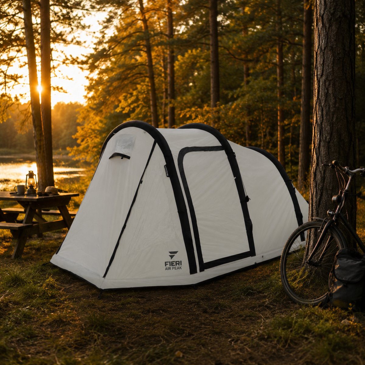 Fieri AIR Peak Cooldome Opblaasbare Tent - 4 Persoons Tent - 3000 mm Waterkolom - Incl. Pomp – foto 5