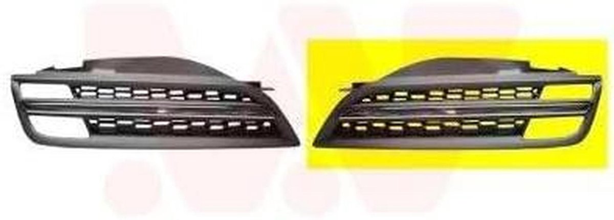 Radiatorrooster - Grille Afdekking - Auto Onderdelen - Kwaliteitsproduct - 6 x 50 x 20 cm - Niet gespecificeerd