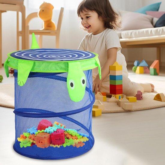 Opbergmand Badspeelgoed - Strandspeelgoed Draagvat - Afval Buiten - Windbestendig Ontwerp - 41.3 x 40.3 cm - Kleine Schildpad — afbeelding 4