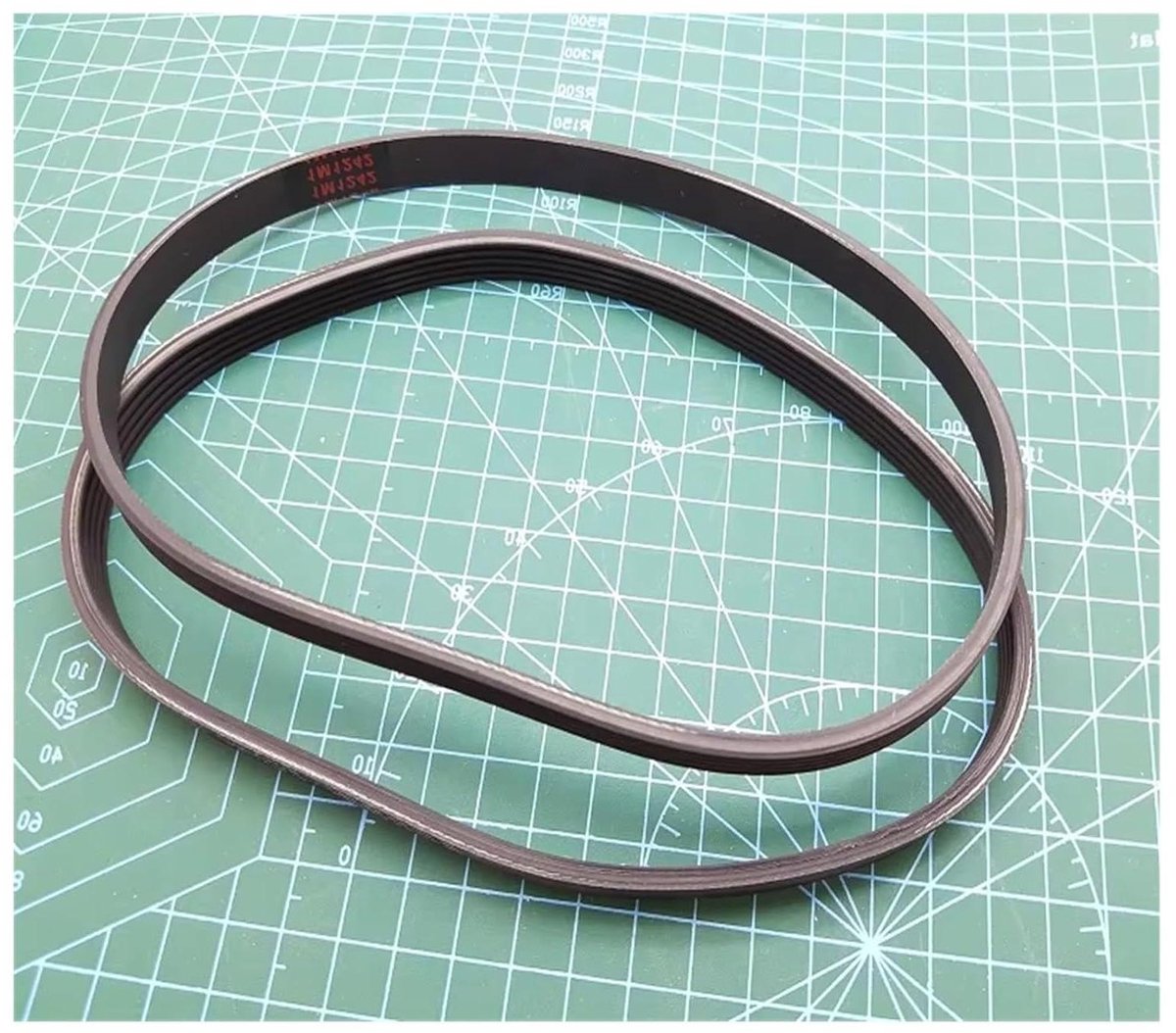 Aandrijfriem Loopband - Motor Riem - Modelbouw Motor - Meerdere Ribben - 180J 9 Ribben - Zwart
