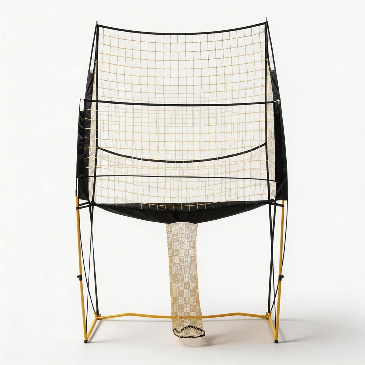 Verstelbaar volleybalnet 2,4 x 3,4 m, verstelbaar volleybalnet voor training, met draagtas, stevig frame voor gebruik binnen en buiten.