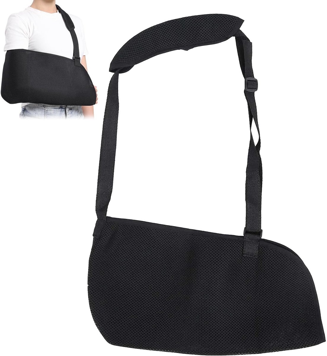 Dailygoods- Armsteun Ergonomisch Ontwerp - Armspalk/Brace - Schouderimmobilisatie - Ondersteuning - Ademend Mesh - Versnelt Herstel - Schoudersteun