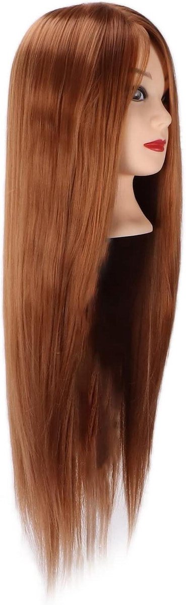 Mannequin Hoofd Haar - Trainingshoofd Kappers - Kapsels Oefenen - Synthetisch Haar - Niet gespecificeerd - Niet gespecificeerd