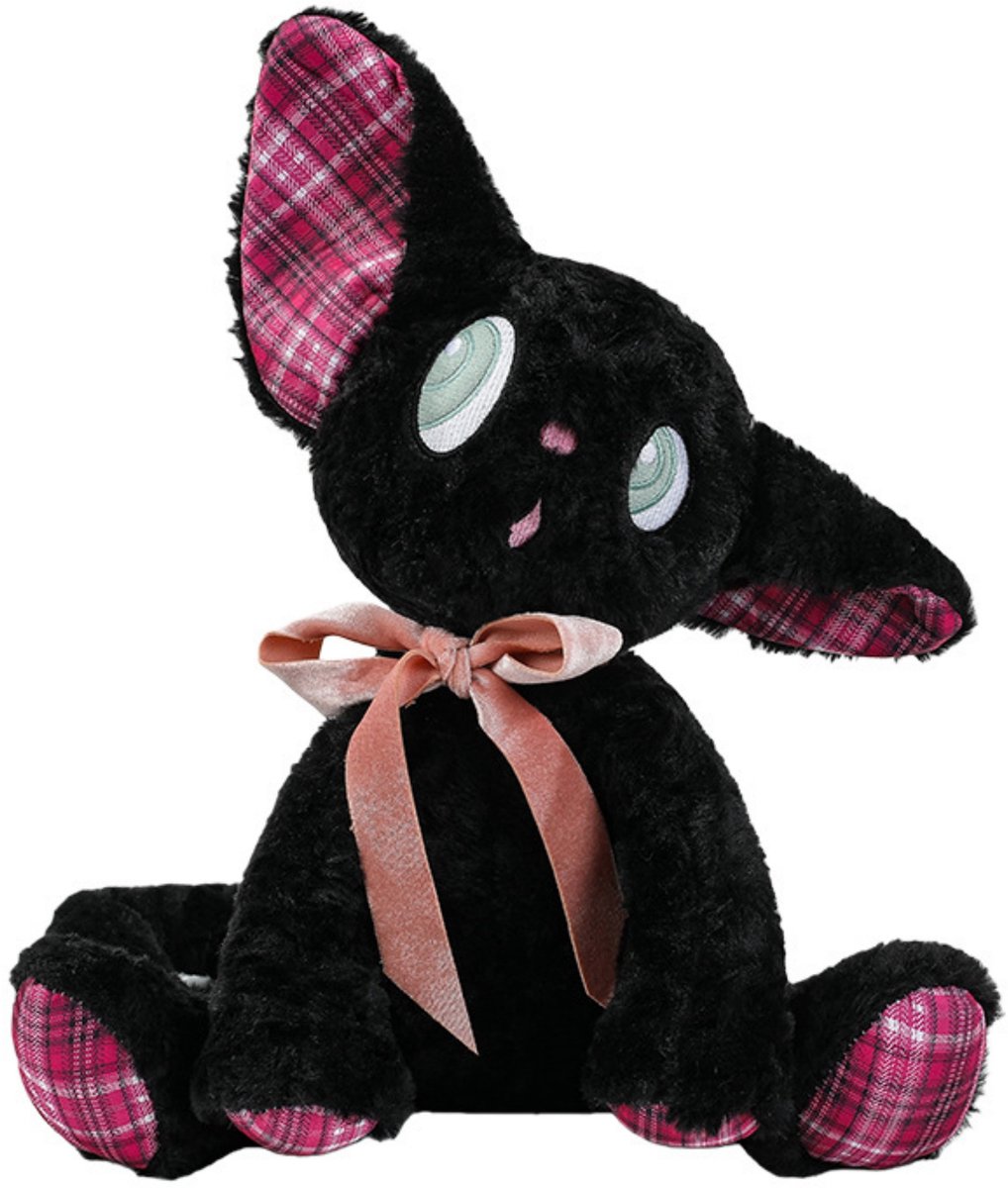 Pluche speelgoed – Schattige kittenpop – 45cm – Kitten die aandachtig luistert – Lief pluche speelgoed – Kinderpop – Verjaardagscadeau – Afluisterend Katje