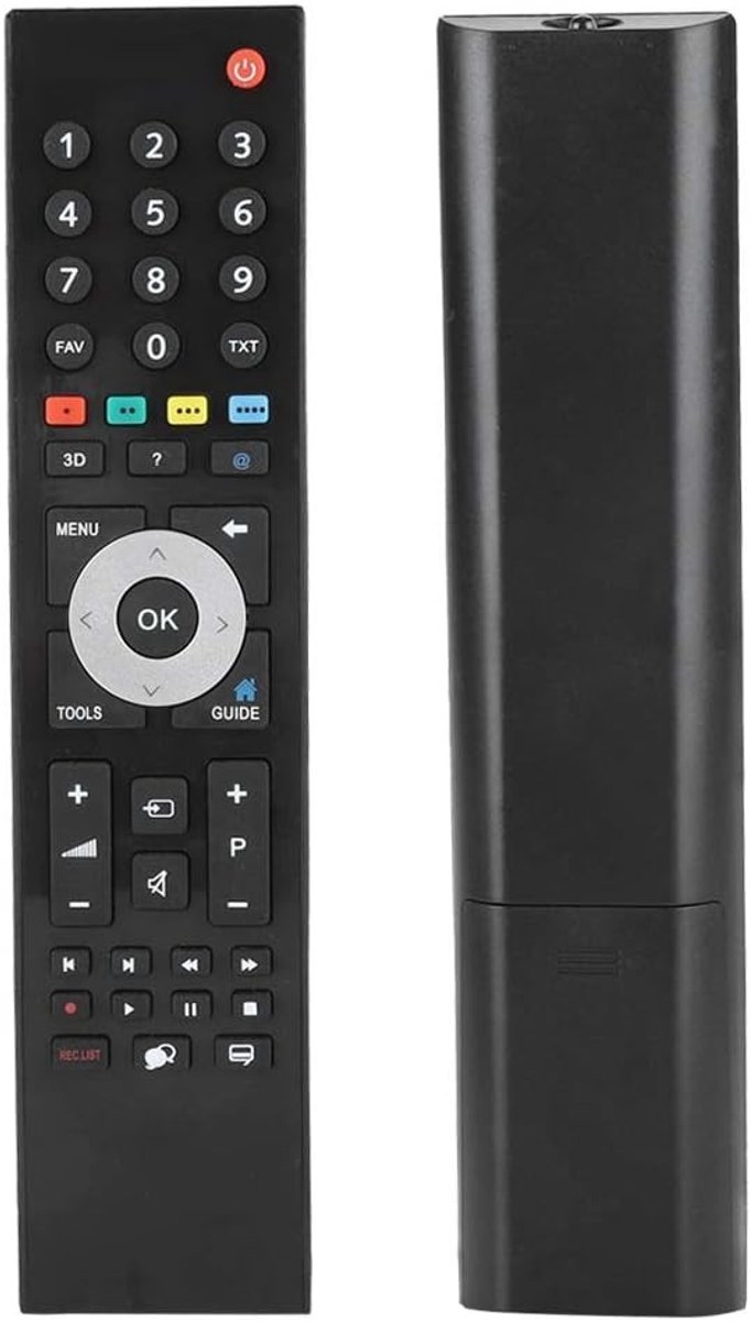 Vervangende afstandsbediening voor Smart TV, compatibel met TP7187R, zwart en gebruiksvriendelijk