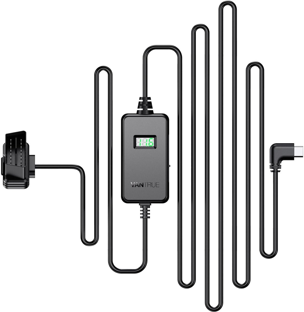 SolidKeus - USB-C OBD Hardwire Kit met Laag Voltage Bescherming