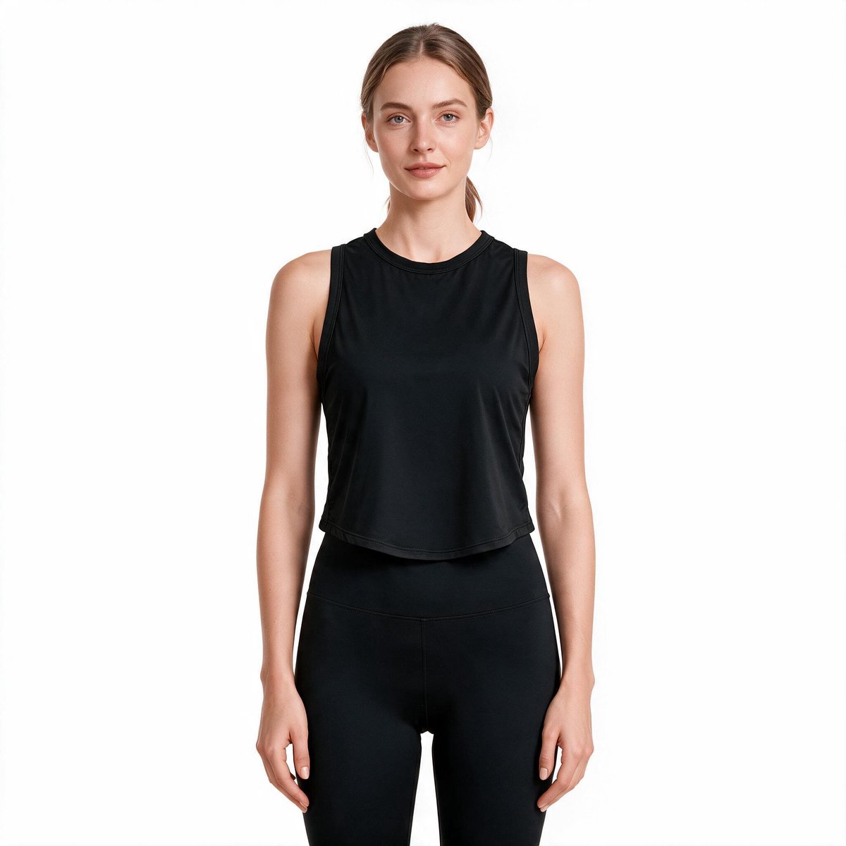 Imily Bela Dames Croptop Mouwloos met Ronde Hals