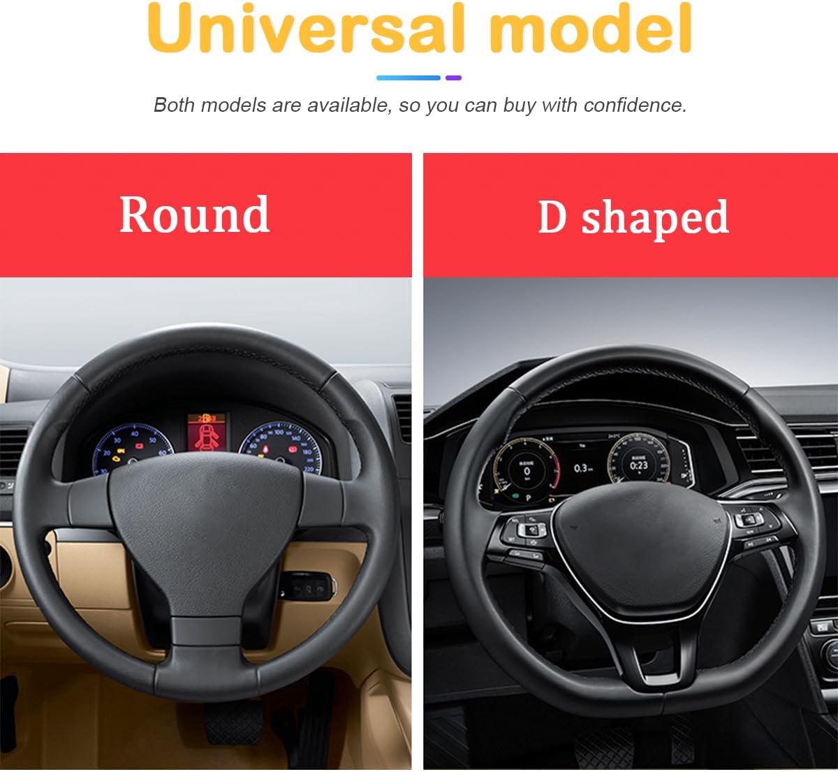Stuurhoes voor auto, 15 inch stuurhoes van koolstofvezel, microvezel en PU-leer, elastisch voor mannen en vrouwen, antislip, ademende auto-interieuraccessoires voor de meeste auto's (blauw) – foto 6