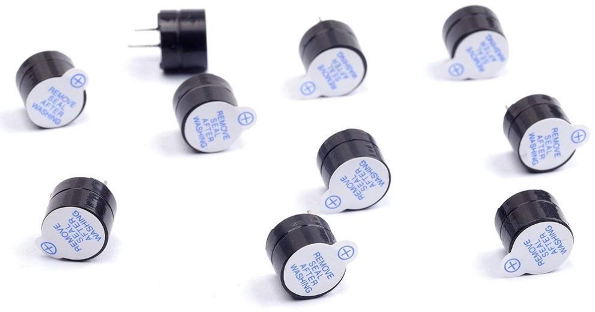 SolidKeus - Actieve Buzzer Elektronische Alarm met Lange Beep (10 Stuks)