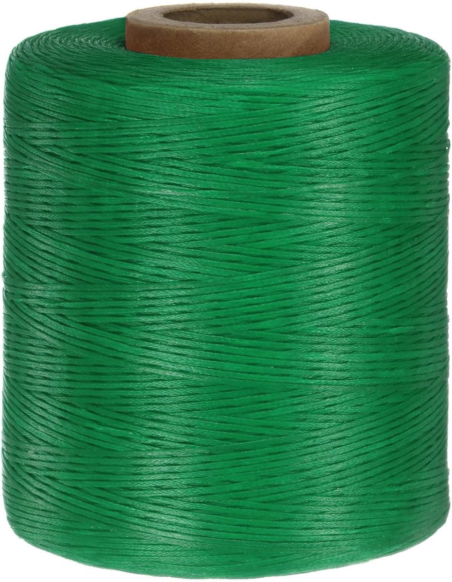 150D 0,8 mm plat gewaxt garen 1061 meter polyester leer naaien gewaxte draad hand naaien gewaxt touw voor leer naaien boekbinden DIY handwerk groen