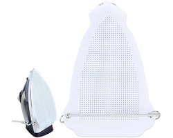 1 stuk beschermplaat voor strijkijzer, accessoires voor stoomstrijken, stofbescherming, strijkzool, ijzeren zoolbescherming (23,5 x 15,5 cm, wit)