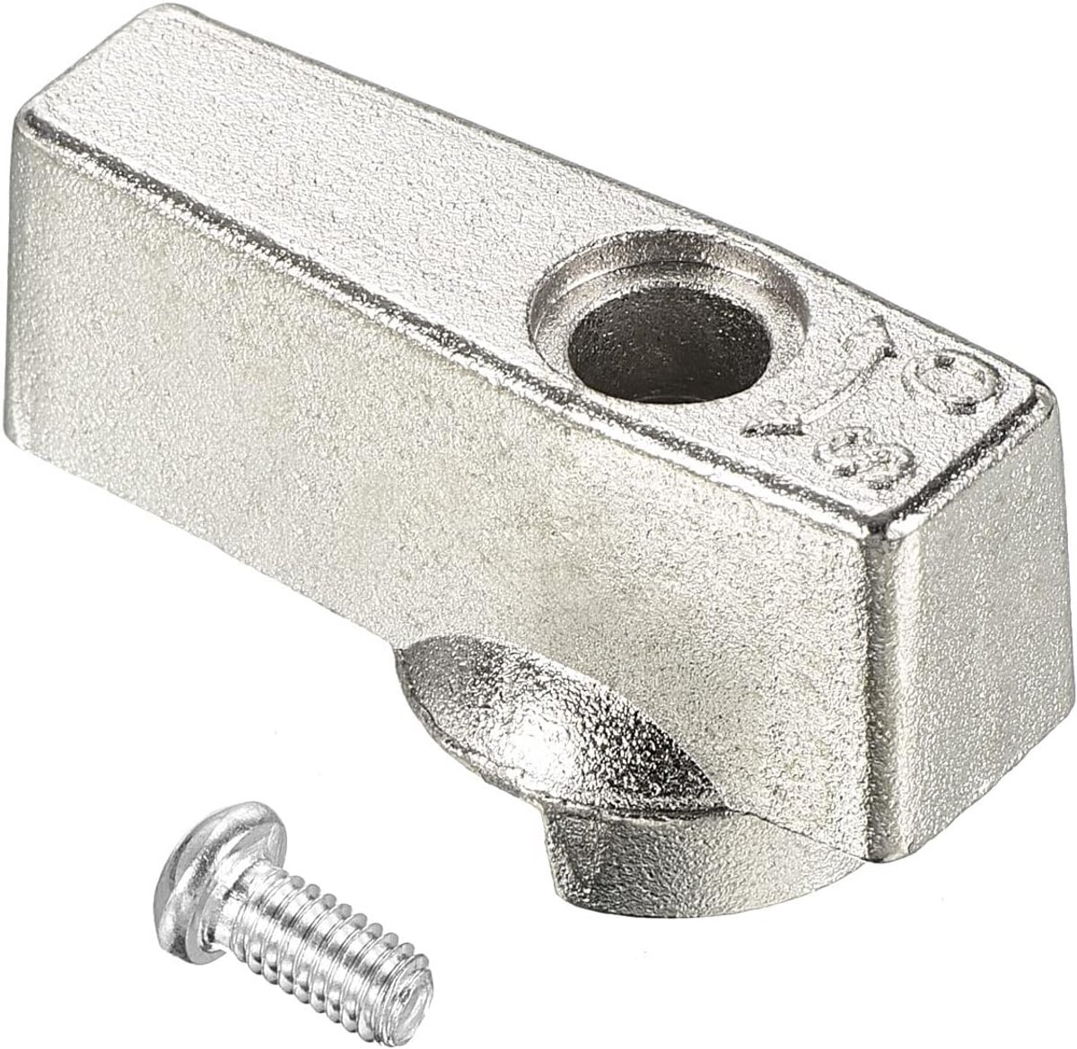 40x20mm Klep Controle Knop, Gietijzeren Tee Crank Wing Handvat Schakelaar Vervanging met Schroeven voor Badkamer Keuken, Zilver Tone