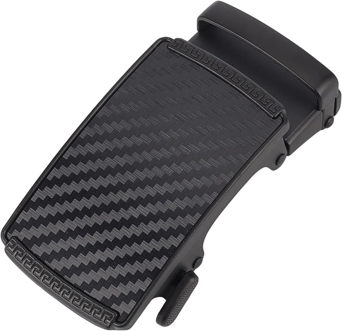 Mannen Ratchet Riem Gespen, Automatische Klik Gesp Zwarte Riem Klem voor 1 3/8 "Slide Riem Riem Verstelbare