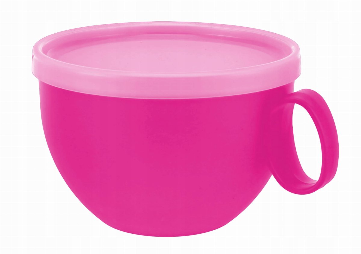 Jumbo XXL Mok met Deksel - 550ml - Mix kleuren