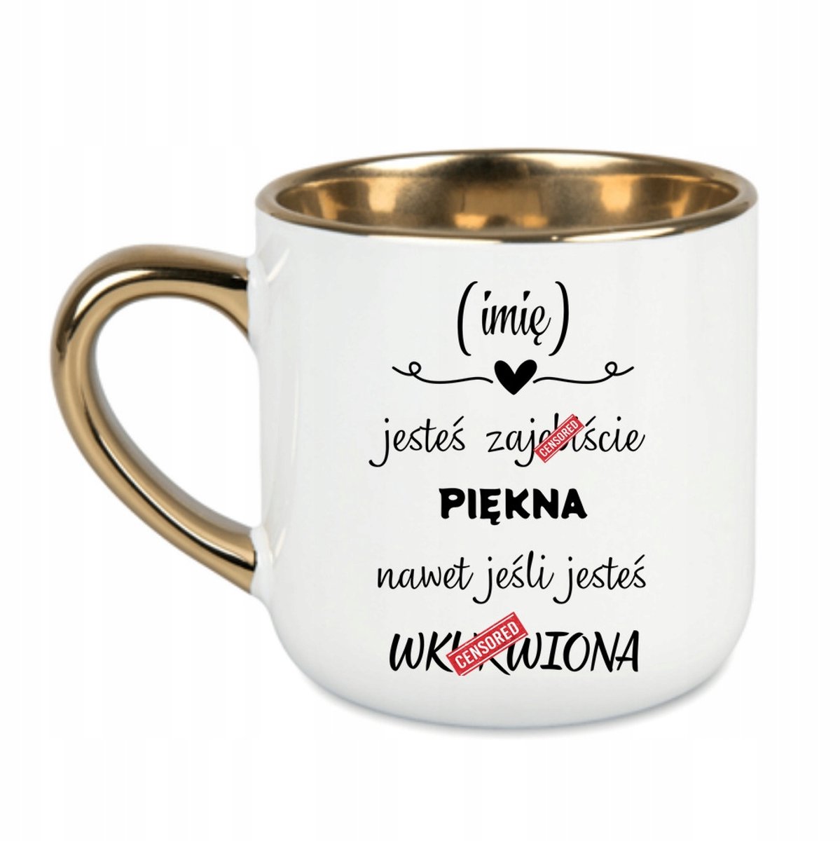 Unieke Keramiek Mok "Je bent gorgeous" - 400 ml - Wit