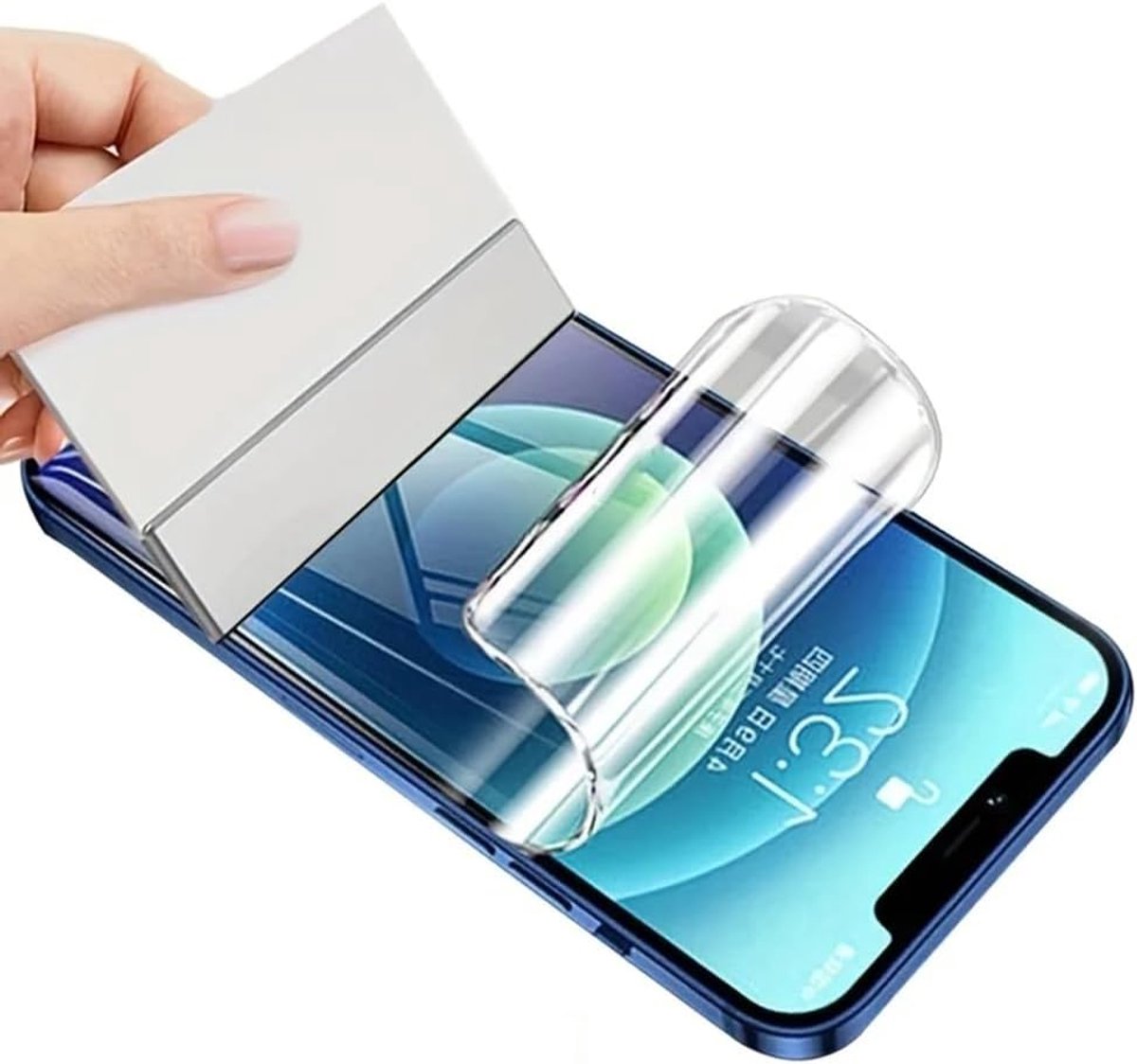 2pcs Hydrogel Film voor iPhone 15 Pro 6.1" | Flexibele HD-heldere schermbeschermer van hoge gevoeligheid ontploffingsbewijsvingerafdrukken ontgrendelt hydraulische film