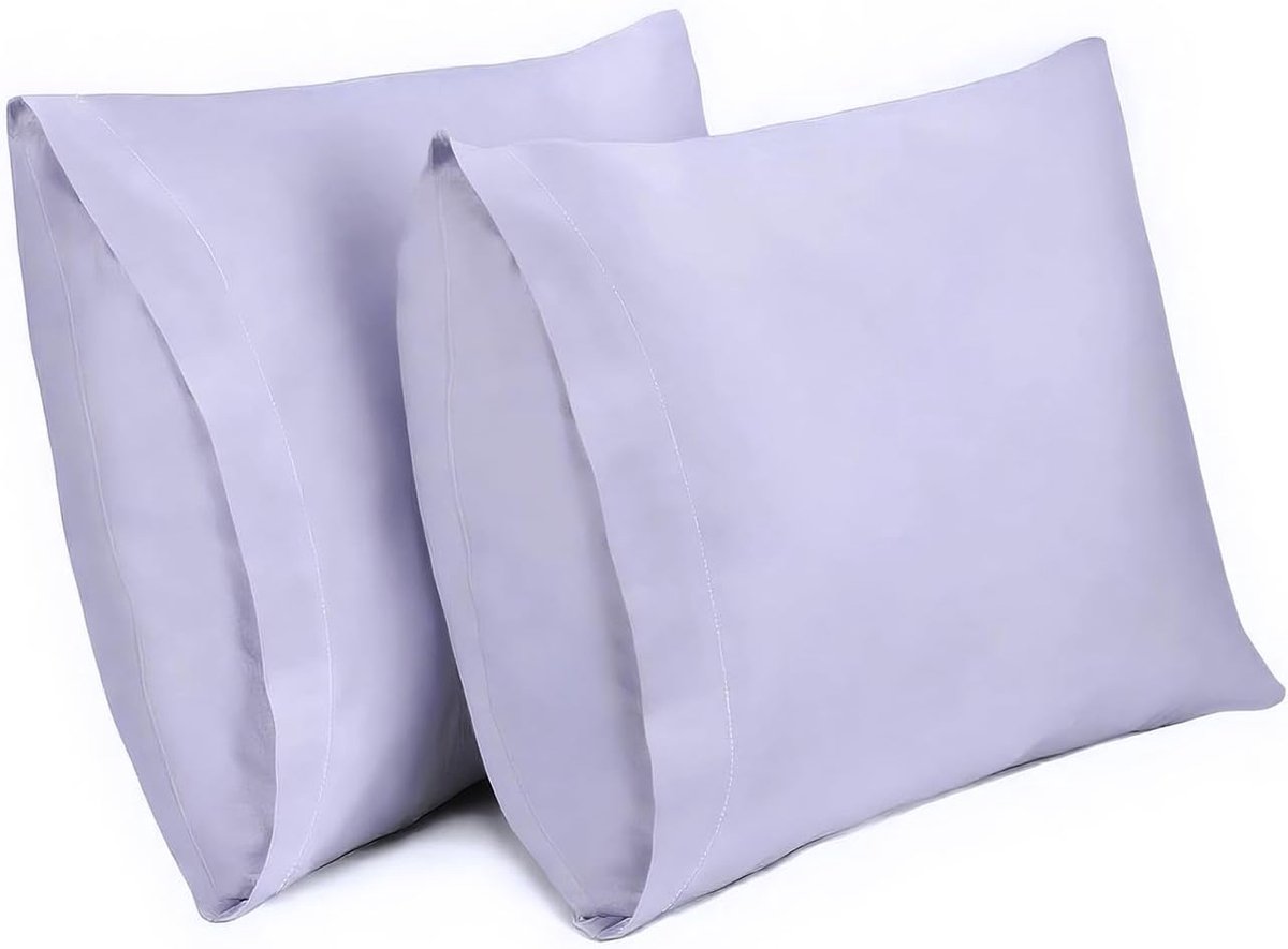 Kussenslopen, 100% Katoen Ademende Kussensloop Pillow Cover, 60 x 60 cm, Lavendelpaars