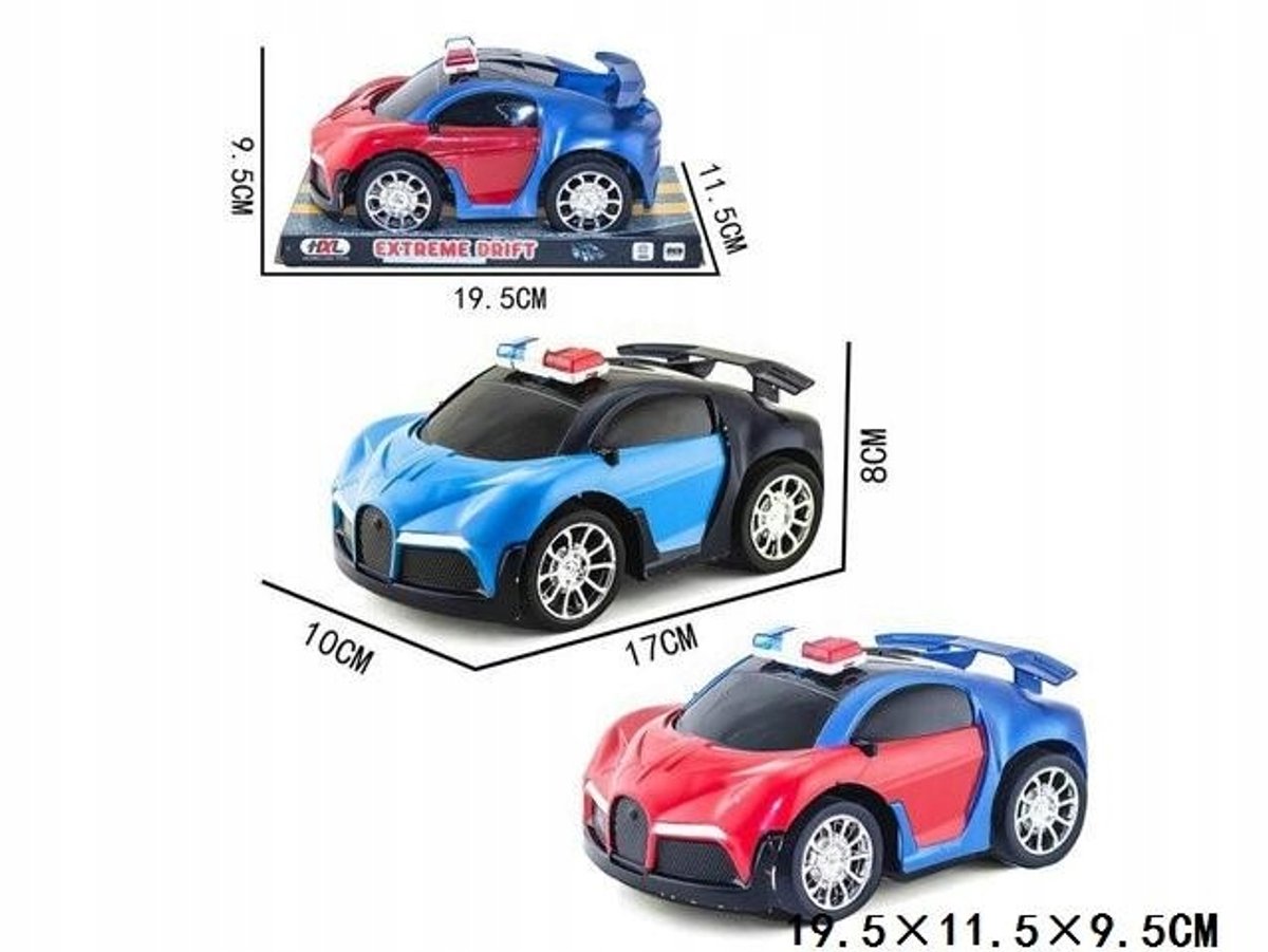 Politiewagen Speelgoed Autoset Pull-back Motor 16 cm