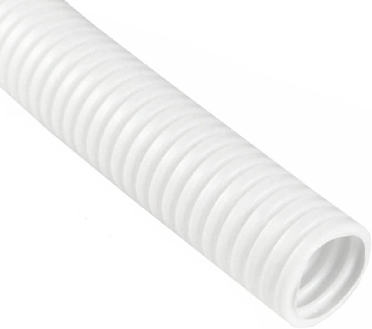 Ribbelbuis voor Auto Kabelbescherming Polyethyleen Gegolfde Flexibele Buis Kabel Organizer Kabels Afdekken Bescherming Gespleten Open Kabelbeheer Wit 11mm 10meter