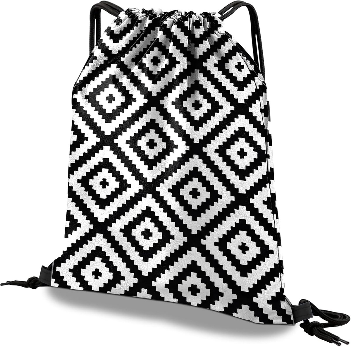Trekkoord Rugzak Trekkoord String Tas Waterdicht voor Sport Gym Strand Reizen Leuke Esthetische Sackpack Mannen Vrouwen (13 "×17")