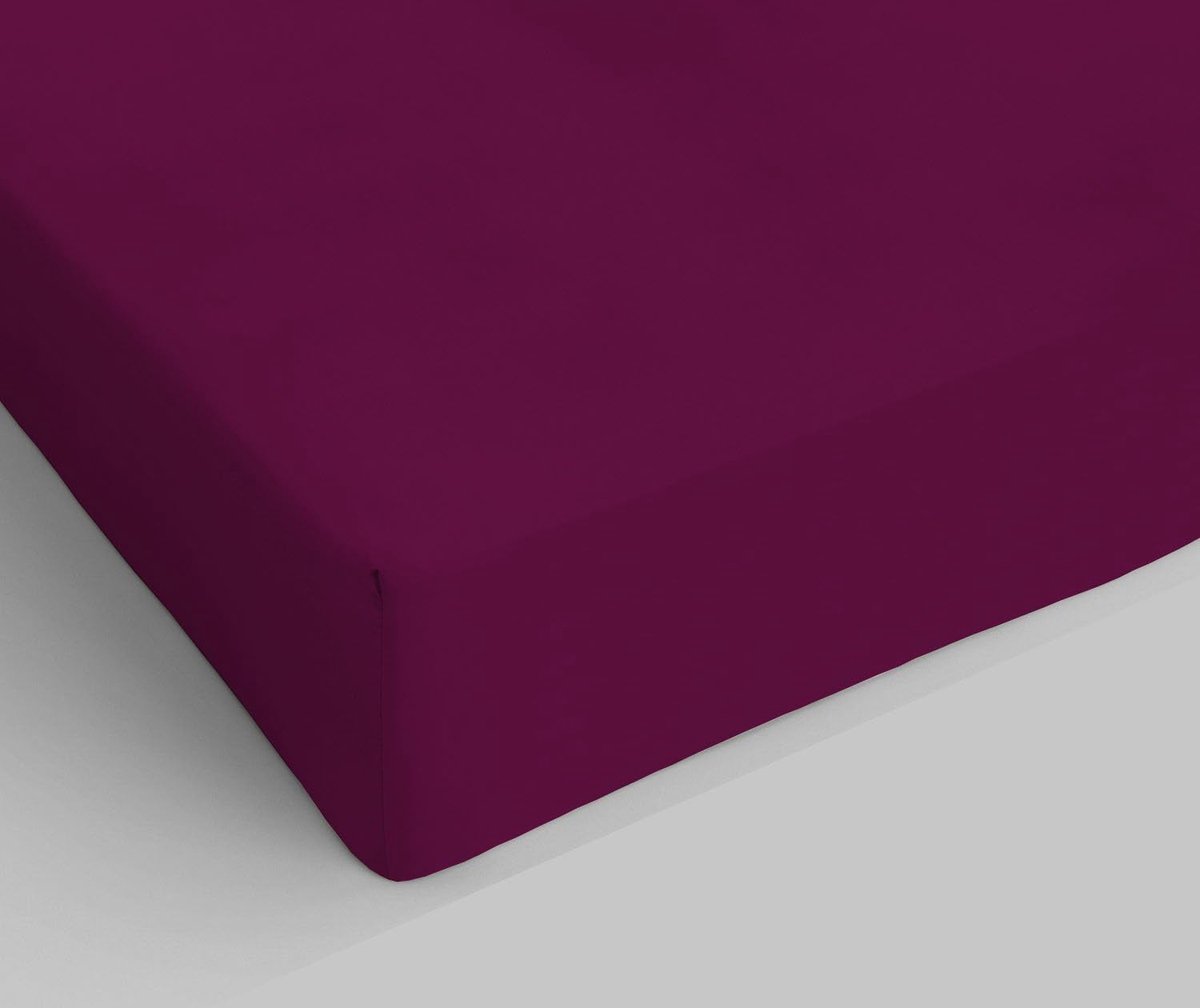 Ki-atreve Sheets MT Bosio onder hoeken met individuele pruim 90 x 200 cm