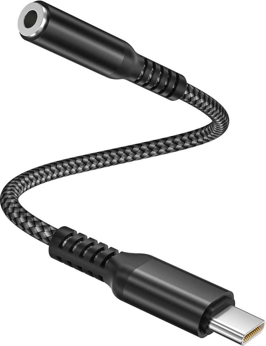 USB C naar 3,5 mm Jack-adapter 0.18M, Type C naar Aux Audio Kabel | voor iPad 10 Pro 11 Air 4 5 Mini 6, iPhone 15 16 17 17e Pro Max, Samsung Galaxy S26 S25 S24 FE ,Z Fold Flip 7 6,A54 A53