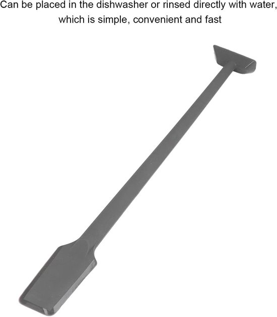 Spatel voor sapcentrifuge, 36 cm, siliconen spatel, smalle dubbele schraper met lange handgreep, universele schraper voor sapcentrifuge — afbeelding 5