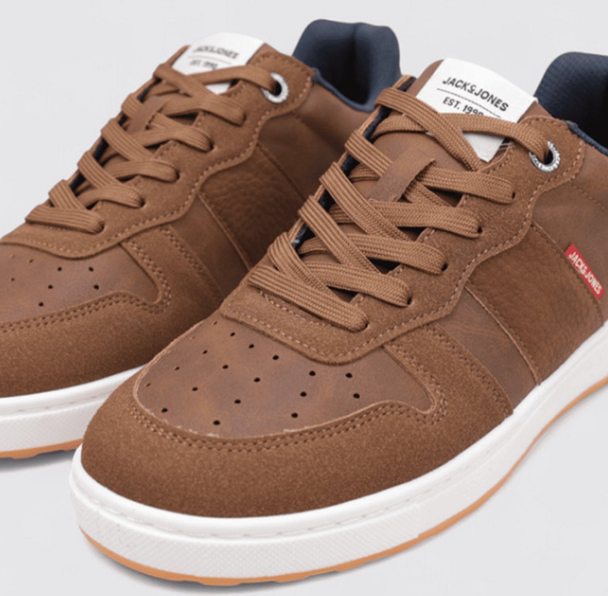 JACK&JONES - JFWBARNEY PU COMBO SNEAKER - Heren - Veterschoenen