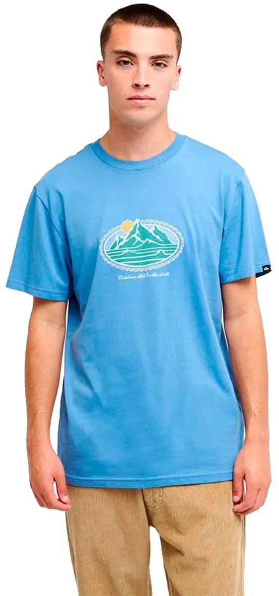 Quiksilver Evo Mountain Lov T-shirt Met Korte Mouwen L Man Quiet Harbor