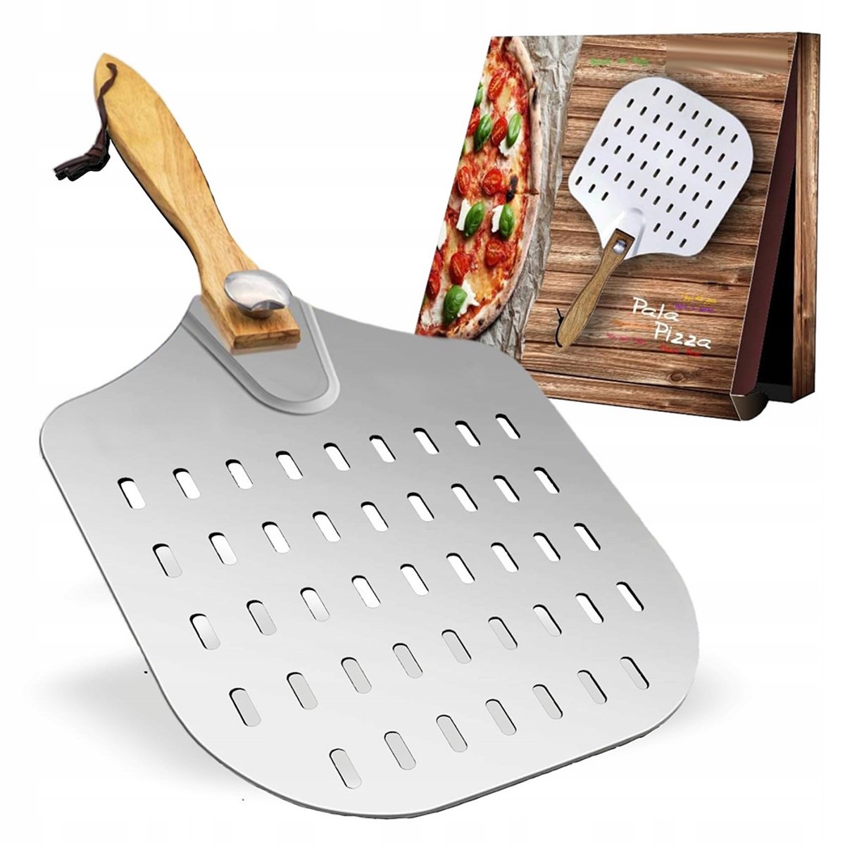 Merkloze Pizzaschep met Houten Handvat - 30.5 cm