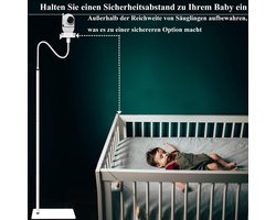 Standaard Houder voor GHB, Philips Avent SCD923/26, SCD843/26, momcozy, Blemil, HelloBaby, Jeeber, BOIFUN 6T / Camera Flexibele Vloer Multifunctionele Standaard Babyfoon Houder Mount