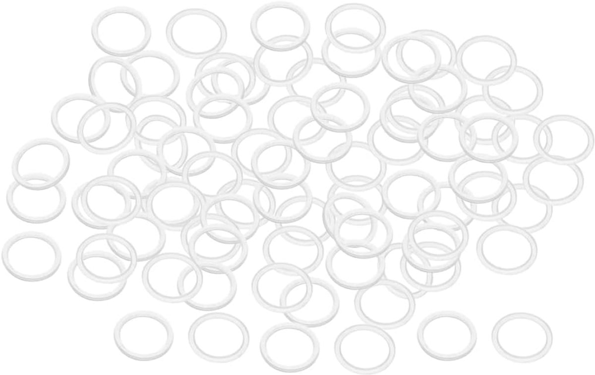 Platte ringen M3 bouten 8 mm OD 1 mm dik helder M10x13mmx1mm