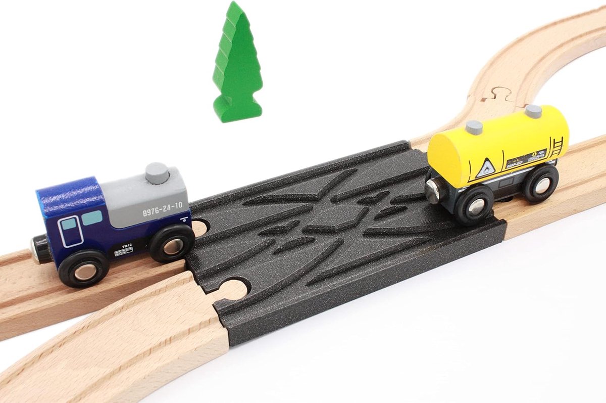 Trein van hout, compatibel met Brio