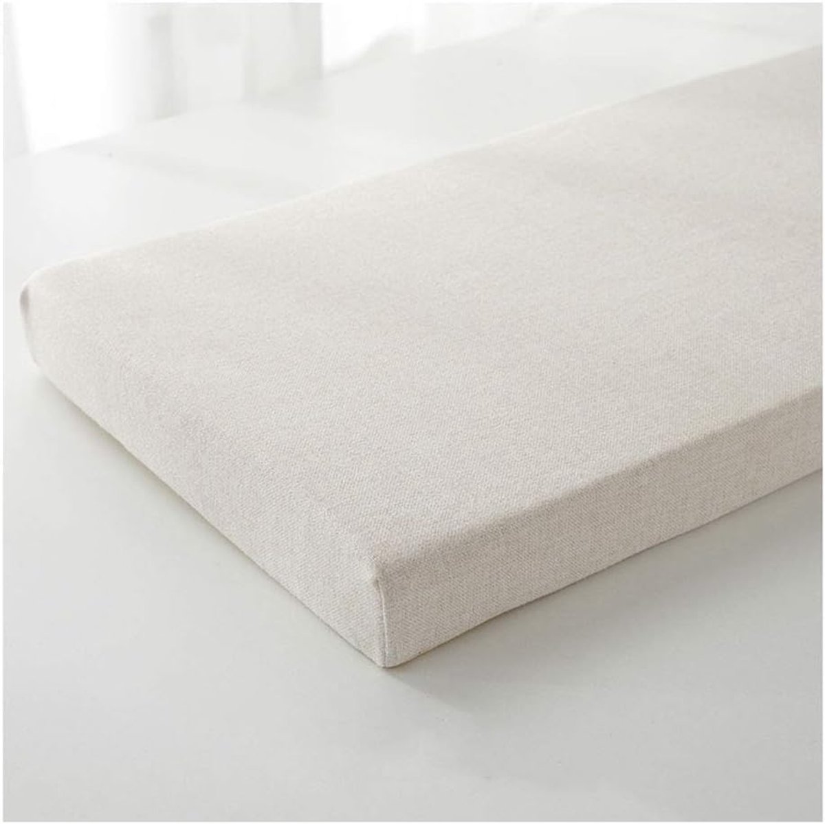 - Premium Tuin Bank Kussen 2 Zits, Verwijderbare Sneldrogende Bank Kussen Cover Kussen Cover Tuin Bank Kussen Outdoor Bench Pad Kussen-G49 Gebroken wit 80×30×3cm (31×12×1,2 inch)