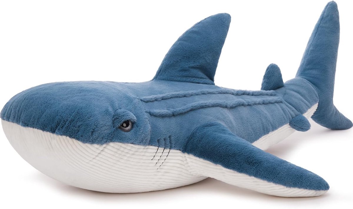 130 cm lang haai knuffeldier XXL