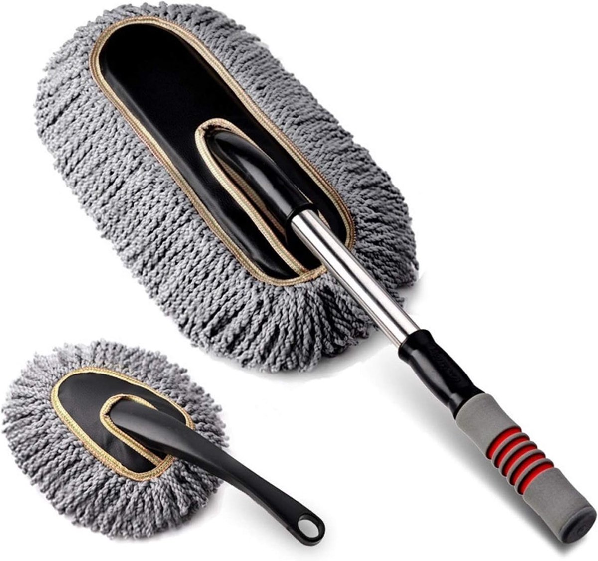 Dust Collector, Car Microfiber Dust Collector, Auto Microfiber Dust Collector met uitschuifbaar handvat (2 delig)