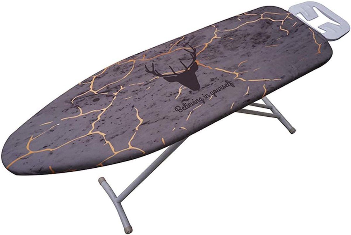 Strijkplankhoes, dikke vulling, warmte-isolerende strijkplankhoezen, past op grote en extra grote ijzeren planken, 132 x 50 cm