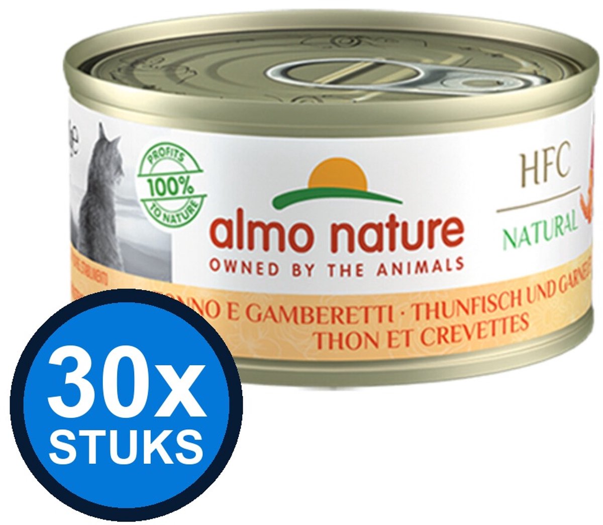 Almo Nature Almo Nature HFC - Tonijn & Garnaal - Kattenvoer Natvoer - 70g