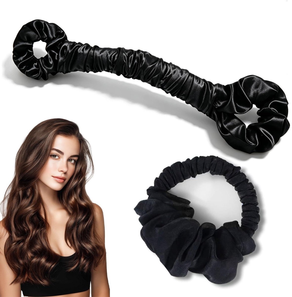 SolidKeus - Heatless Curls Haarband voor Natuurlijke Krullen