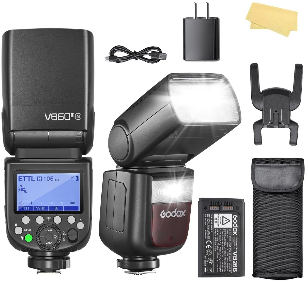 SolidKeus - Camera Flitser met TTL en HSS Functie voor Professionele Fotografie
